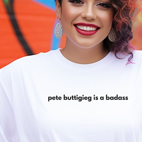 Pete Buttigieg crewneck softstyle cotton DEI tee t-shirt gender-neutral gift