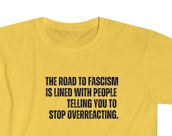 Fascism crewneck softstyle cotton DEI tee t-shirt gender-neutral gift