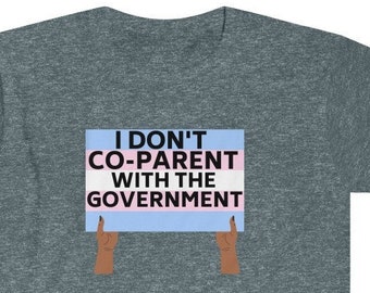 Proud trans parent crewneck softstyle cotton DEI tee t-shirt gender-neutral gift