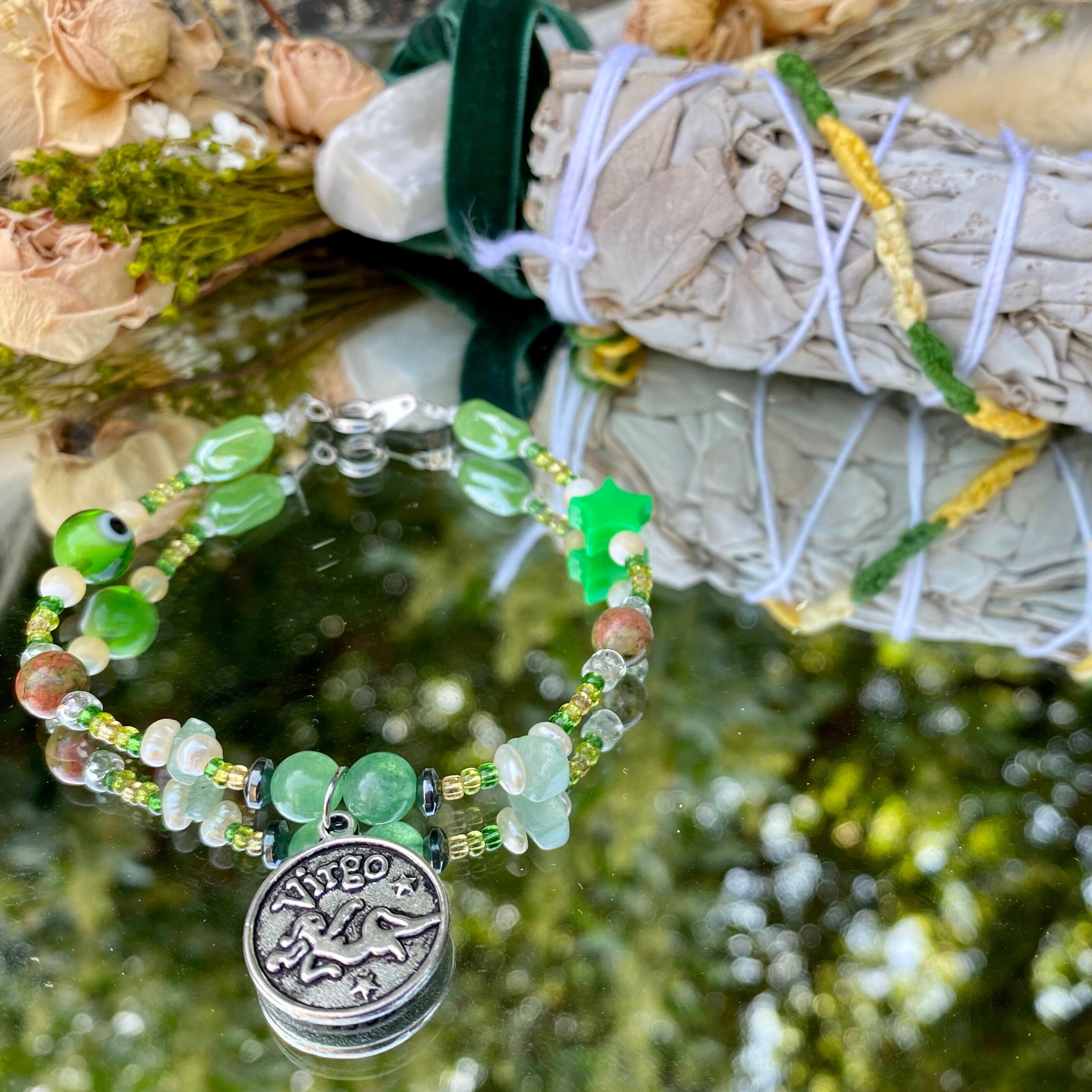 Virgo shop charm bracelet