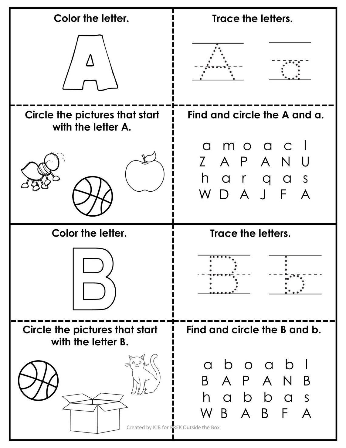 Letter Practice Worksheets - Etsy
