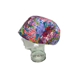 Made My Day / Blue, Pink, Green Floral / Spring / Summer / Surgical / Adjustable / Anesthesia / Large / Small / Scrub Cap