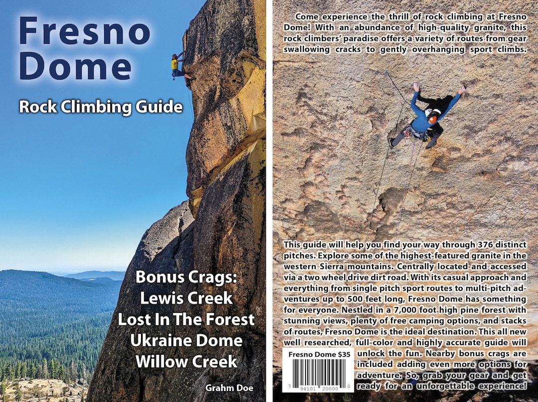 Fresno Dome Rock Climbing Guide Book Etsy