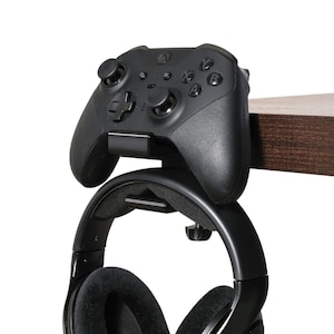 Suporte para controle e fone de ouvido de mesa: organizador de mesa para jogos