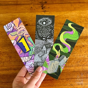 The Magnus Archives Bookmark Collection – The Spiral, The Watcher's Crown, The Lighter
