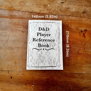 D&amp;D 5e Printable Quick Player Reference Booklet Dnd New Player Cheat ...