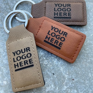 Custom designed leather keychains - Bulk Order- Small Business - Personalized Gift- Custom logo- Gift shop- Minimalist - Key fob