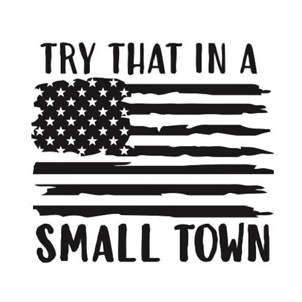 Small Town SVG cut file