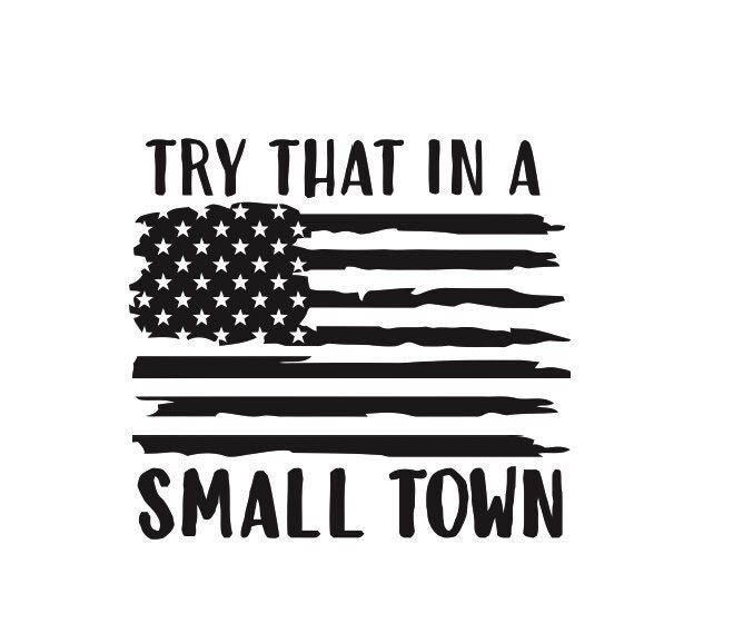 Small Town SVG Cut File - Etsy