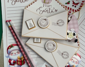 Letter to Santa with ornament envelope