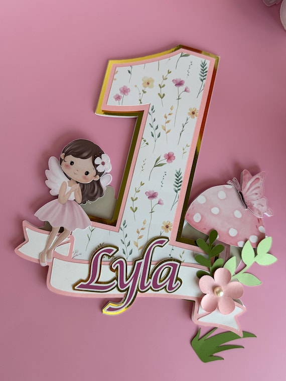 Fairy Cake Topper | Fairy Birthday Party | 1st Birthday | Fairy first birthday