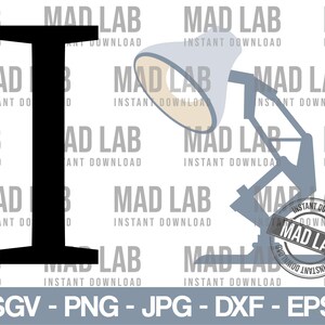 Smashing the I / CUT FILE / instant download / digital file / dxf - svg -pdf