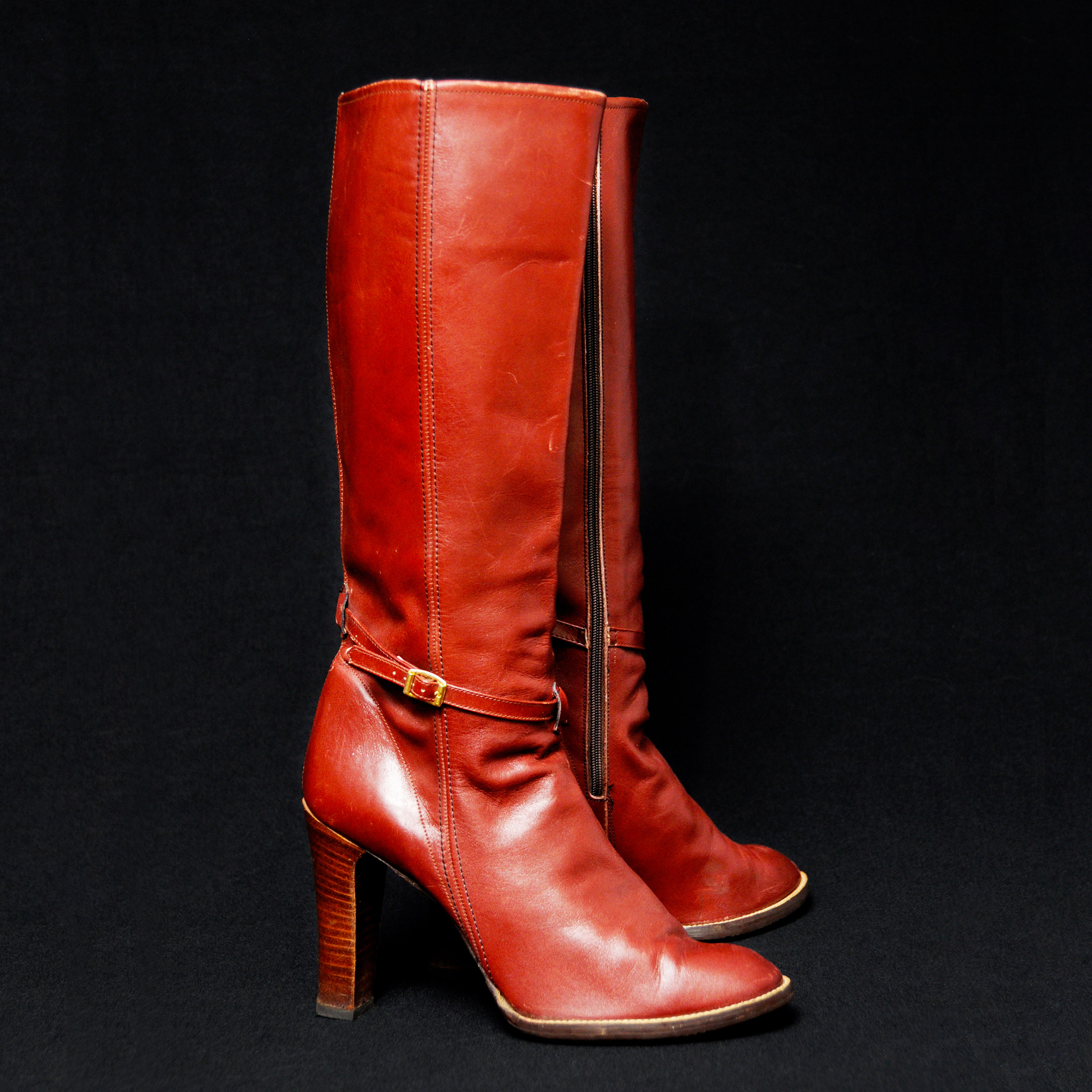 Chestnut Brown Boots Etsy UK