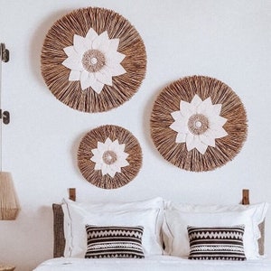Boho Wedding Gift for Couple Unique Boho Set New Home Boho Gift Set Boho Bali Decoration Raffia Macramé and Shells Wall Hanging Gift Boho
