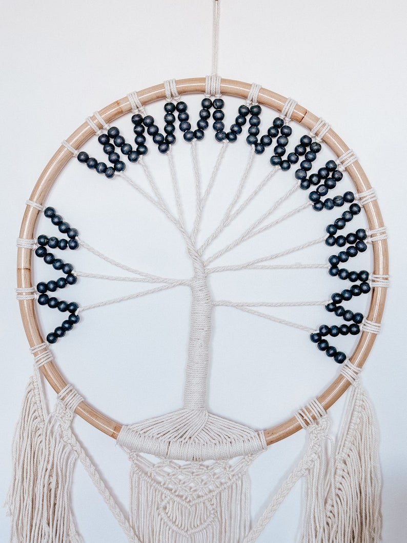 Large Tree of Life Macrame Dreamcatcher: Boho Wall Decor - Etsy