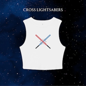 Lightsabers Crop | Star Wars Shirt | Anakin Skywalker | Darth Vader | Obiwan