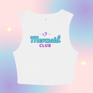 Mermaid Club | Little Mermaid Crop Tank | Mermaid Crop Tank | Disney crop top