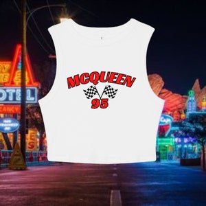 McQueen Crop top,Disney Vacation Shirt, Disney Crop Top