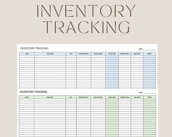 Product Inventory Tracker | Editable Excel Spreadsheet for Stock Management