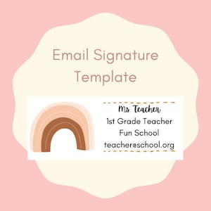 E-mailhandtekening | SJABLOON | Docent | Sjabloon voor e-mailhandtekeningen