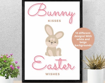 Easter Printable Wall Art | Neutral and Pastel Easter Wall Art | Easter Classroom Wall Art | Classroom Printable Wall Art | 8.5x11 in.