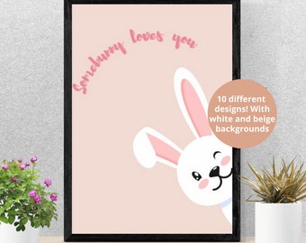 Easter Printable Wall Art | Neutral and Pastel Easter Wall Art | Easter Classroom Wall Art | Classroom Printable Wall Art | 18X24 in.