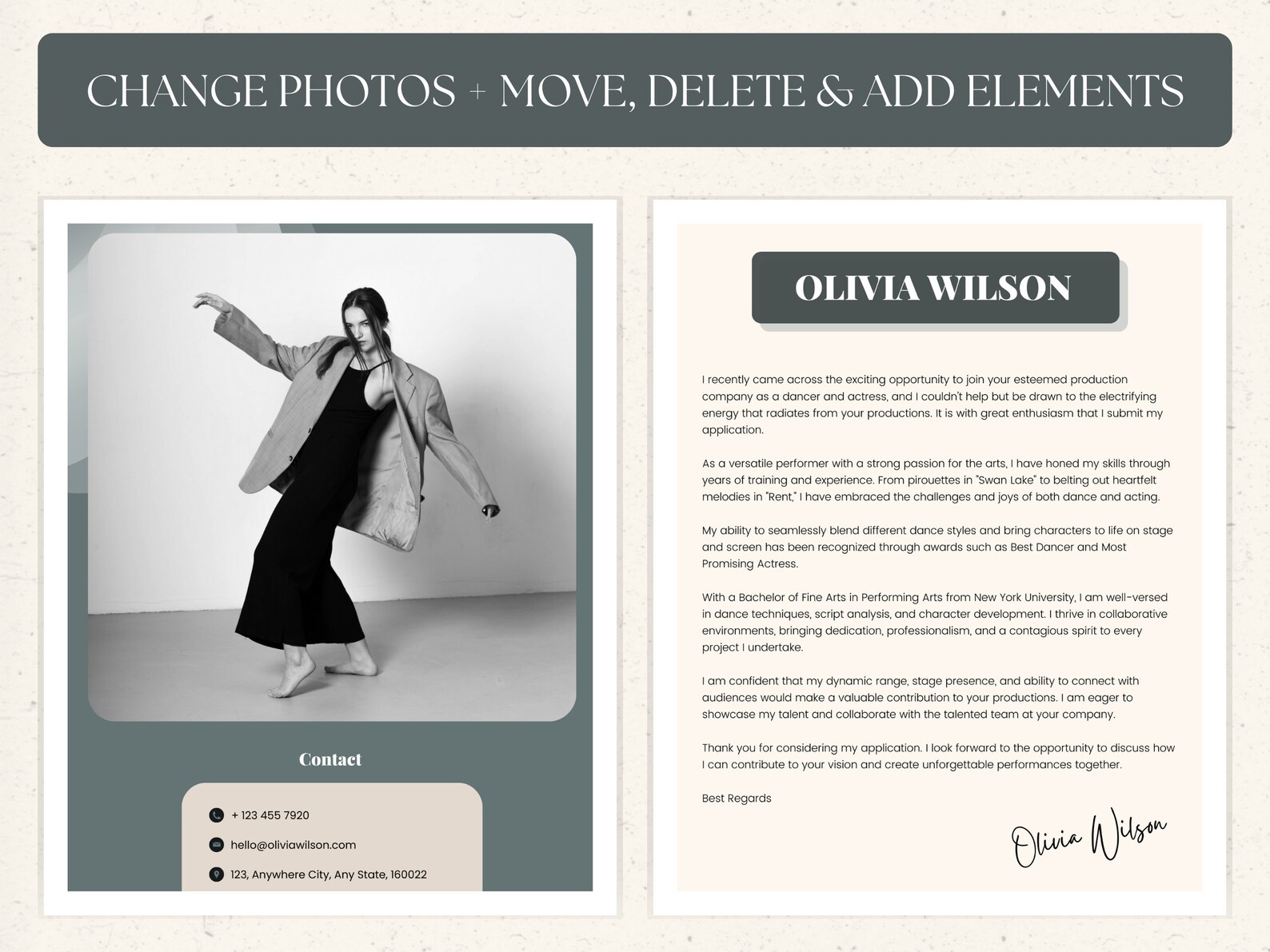 Dance Audition Resume Template - Il 1588xN.5025295138 74q6