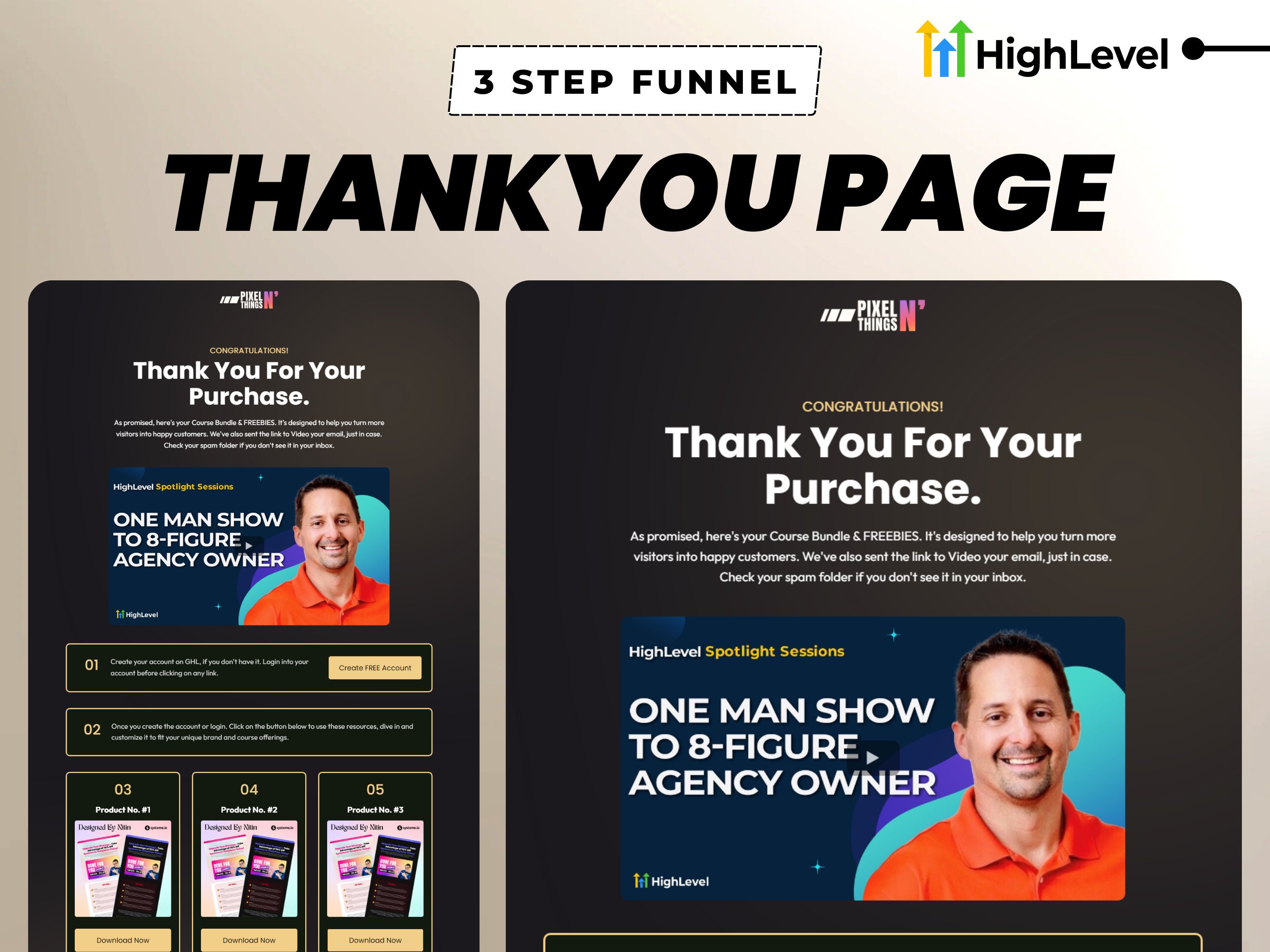 Gohighlevel Course Sales Funnel (3-step) | DFY GHL Funnel to Sell ...