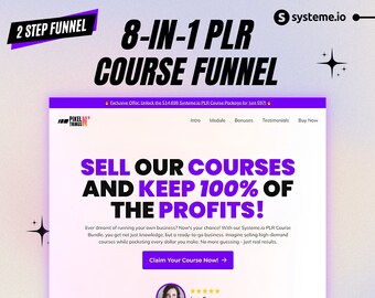 Systeme.io 8-in-1 PLR Course Sales Funnel (Light Version)