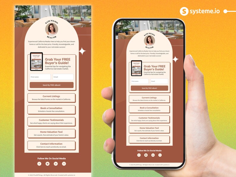 Systeme.Io Link-in-bio Templates Mockup 3