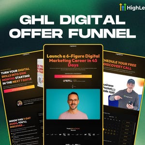 GoHighLevel Sales Funnel Template: 6-Step DFY Funnel for Coaches (Personal Use Only)