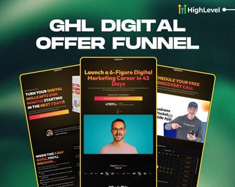 GoHighLevel Sales Funnel Template: 6-Step DFY Funnel for Coaches (Personal Use Only)