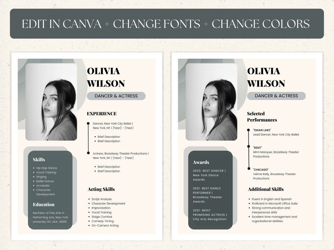 Dance Audition Resume Template - Il 1140xN.5073520089 213p