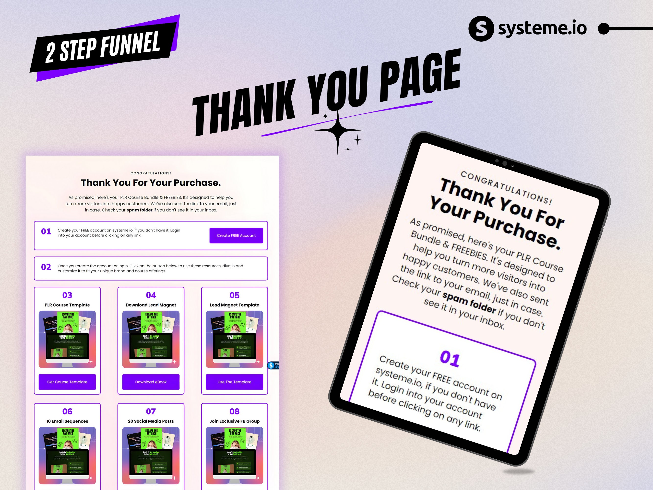 System.io Plr Bundle Systeme.io 8-in-1 PLR Course Sales Funnel (light Version) - Etsy