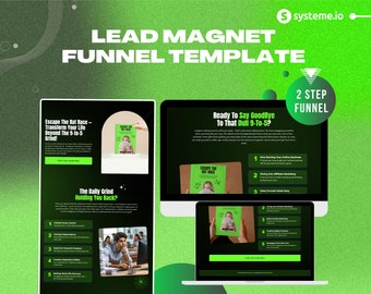 Systeme.io Lead Magnet Funnel: Done-For-You, Customizable (Digital Download, Personal Use License)
