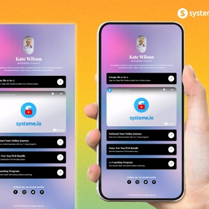 Systeme.Io Link-in-bio Templates Mockup 4