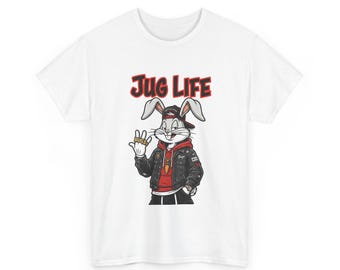 Jug Life tee | Funny Typography T-Shirt, Casual Graphic Shirt