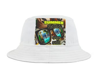Vibrant Graphic Bucket Hat: Trendy Sun Protection - Made in USA
