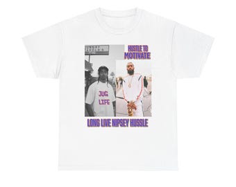 Nipsey Hussle Tribute Tee: Hustle to Motivate - Unisex Streetwear Top