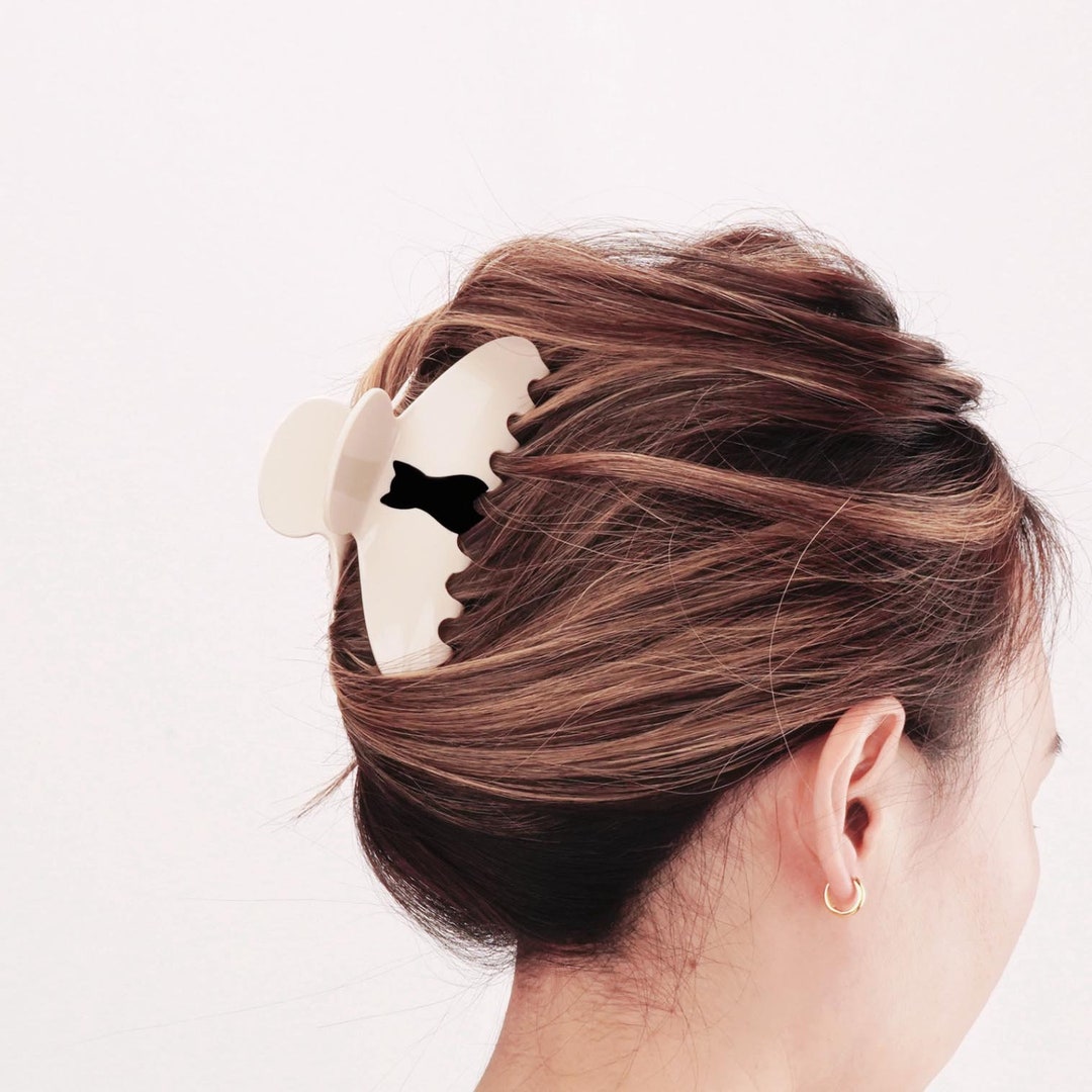 Large Hair Claw Clip Cat Hair Claw Clip Large Claw Clip Etsy