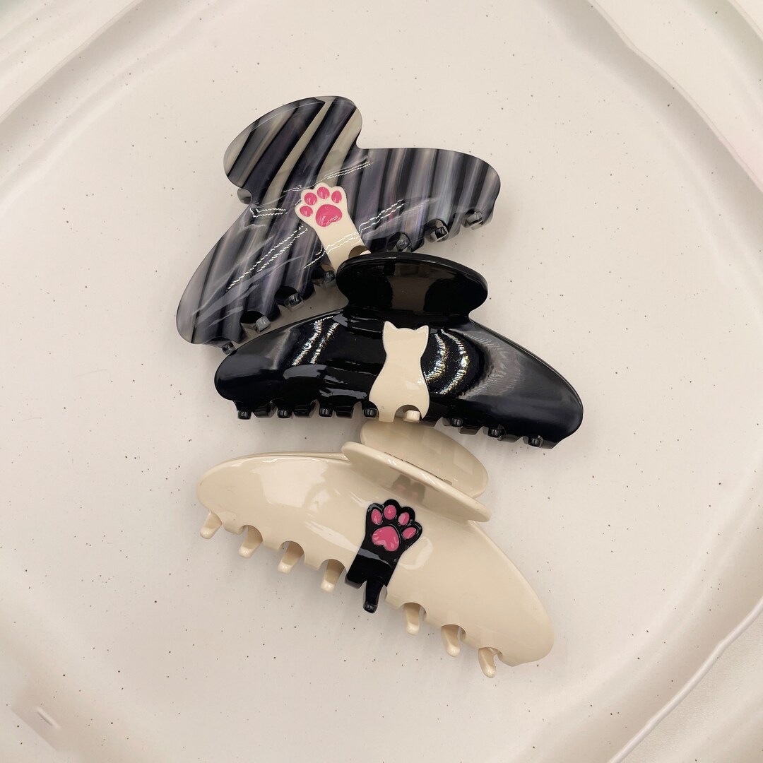 Paw Hair Claw Clips Cat Hair Claw Clip Large Claw Clip Hair Etsy