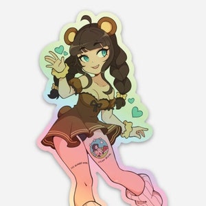 LolahBear OC Sticker + Polaroid and Letter!