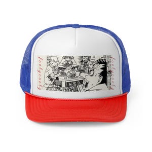 FLCL comic trucker hat