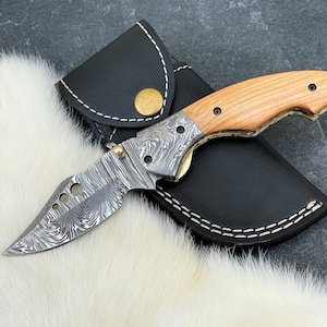 Gepersonaliseerde mes, handgemaakt damascus zakmes, zakmes, verjaardagscadeau, gepersonaliseerd cadeau voor mannen cadeau voor hem, vaderdagcadeau