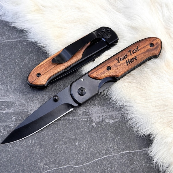 Groomsmen Gifts, Personalized Knife, Pocket Knife, Personalized Gift for Him, Engraved Pocket Knife for Men, Engraved Knife, Boyfriend Gift