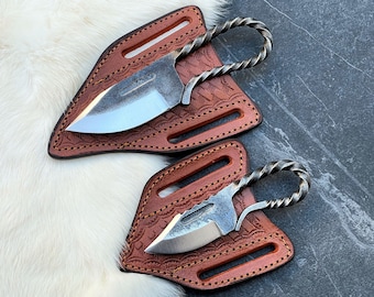 Cuchillo de acero forjado a mano, cuchillo de espiga completa, cuchillo de hoja fija, cuchillo personalizado, cuchillo vikingo, regalo de cuchillo brutal para él, regalo del Día del Padre