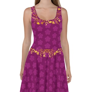 Violet and Gold Dancing Dress