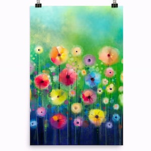 Festive Flowers Luster Poster