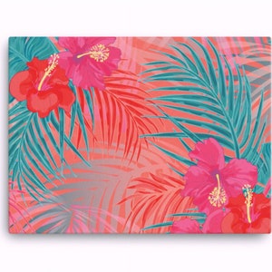 Pink Hibiscus Canvas Art