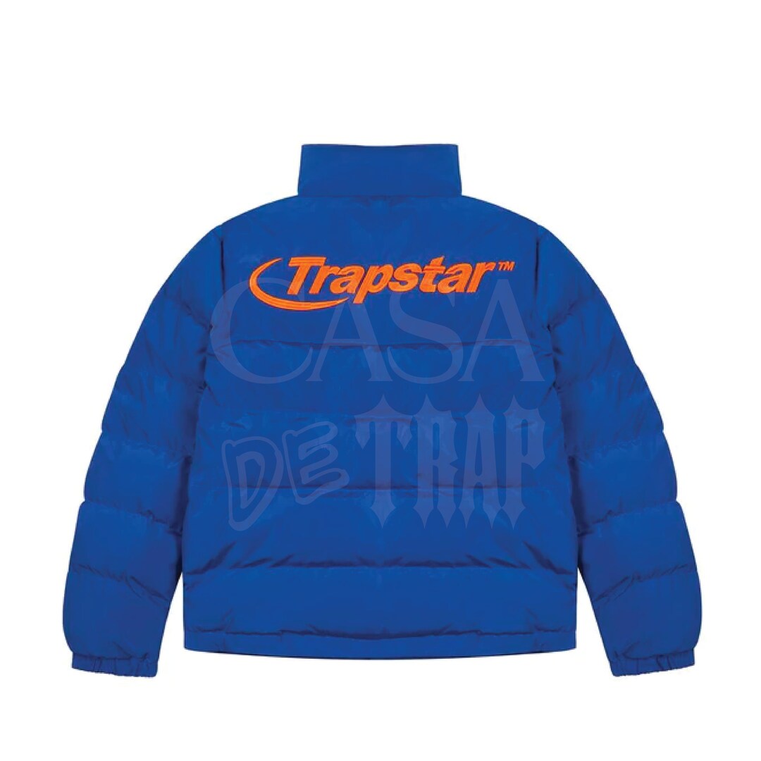 Trapstar Puffer Jacket Hyperdrive Jacket Blue Orange Etsy